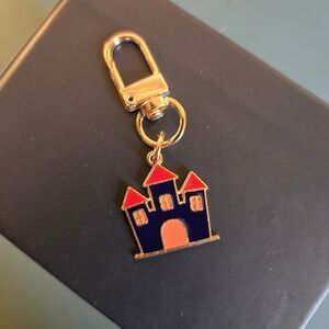 Haunted House Zipper Pull Keychain Bag Charm